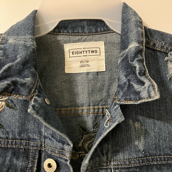 Eightytwo Brand Embroidered Denim Jacket - Picture 2 of 3